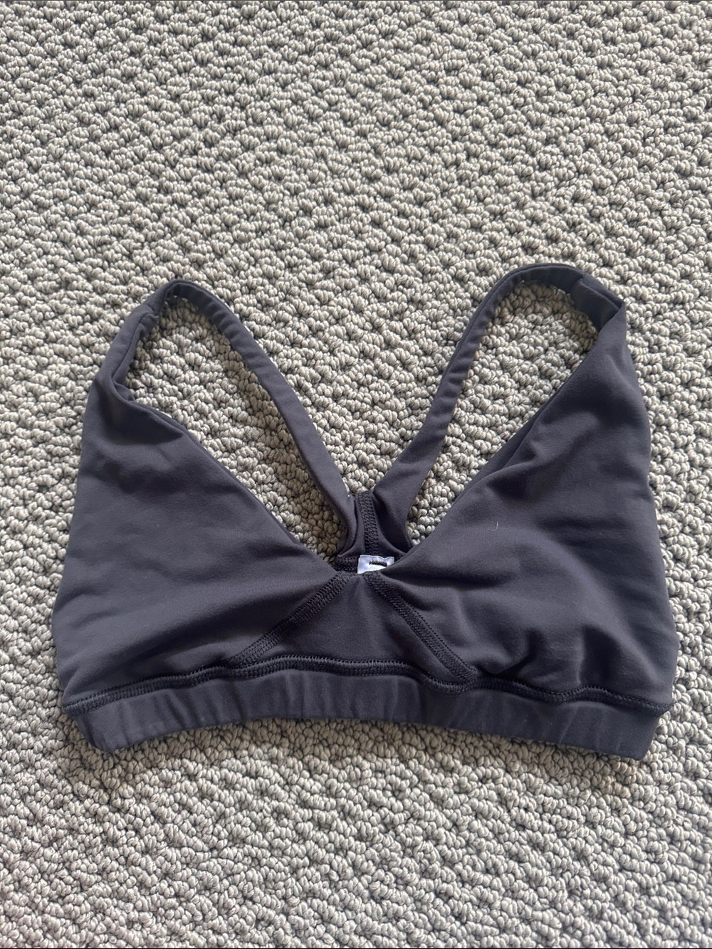 Yogavated Athletics Charcoal Grey Light-Support Sports Bralette